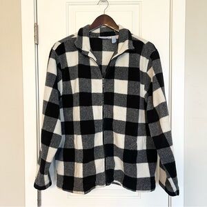 Plaid jacket Gorpcore Size L Buffalo plaid black and white checkered plaid